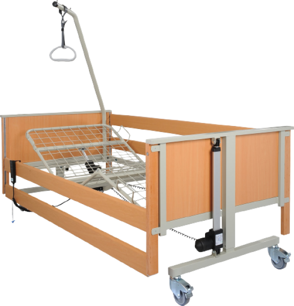 Pflegebett AKS-L4 Metall-Liegefläche, 90 x 200 cm